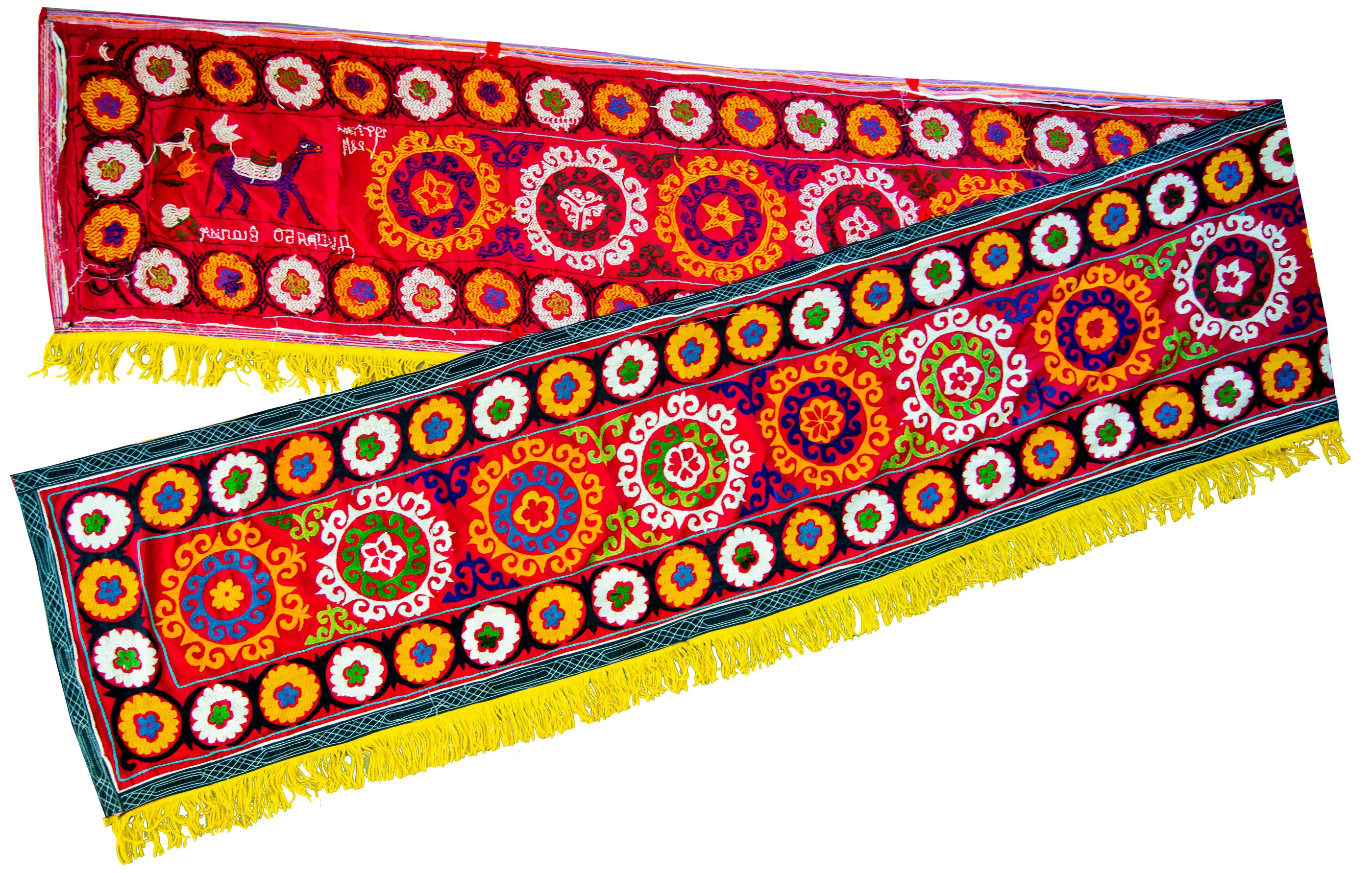Narrow band with fringe — zardevor, Samarkand — second view